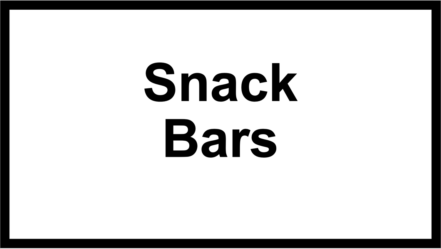 Snack Bars